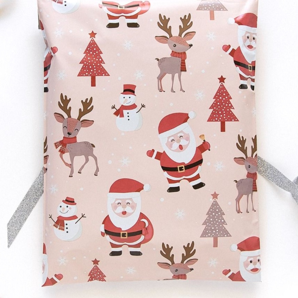 20 Santa 10x13 designer poly mailer